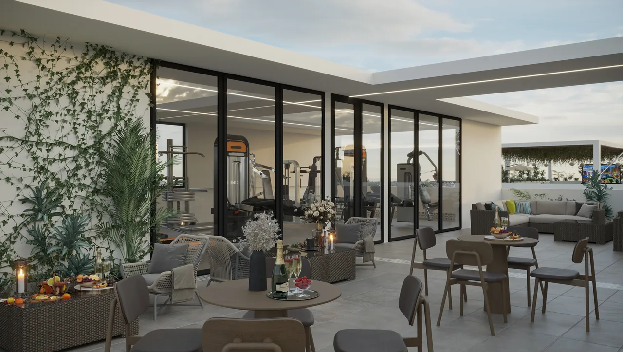 Fitness room at Kool Playa