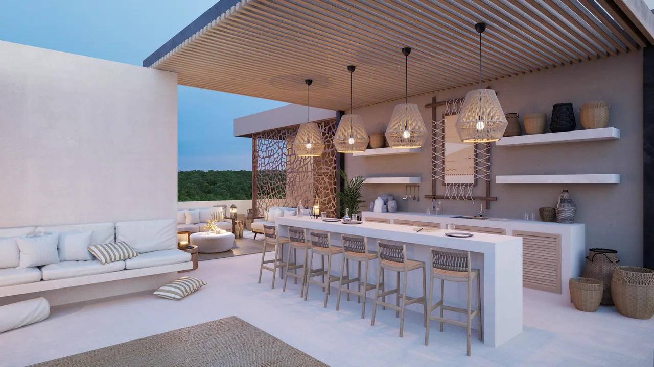 Sky lounge en bar van Lunarena