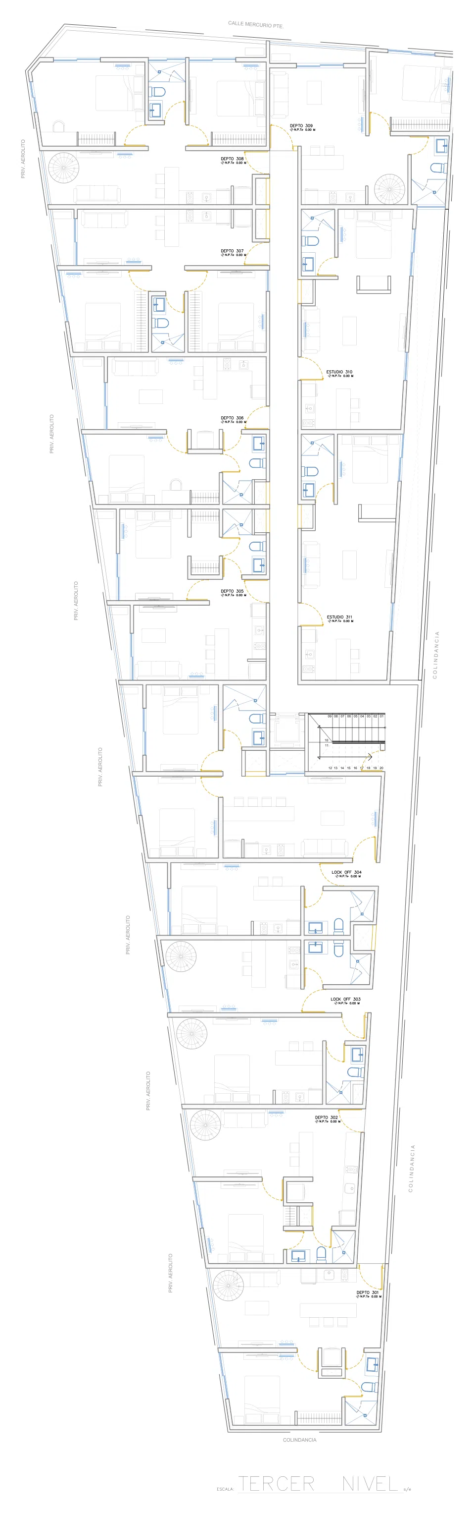 Penthouses en derde verdieping