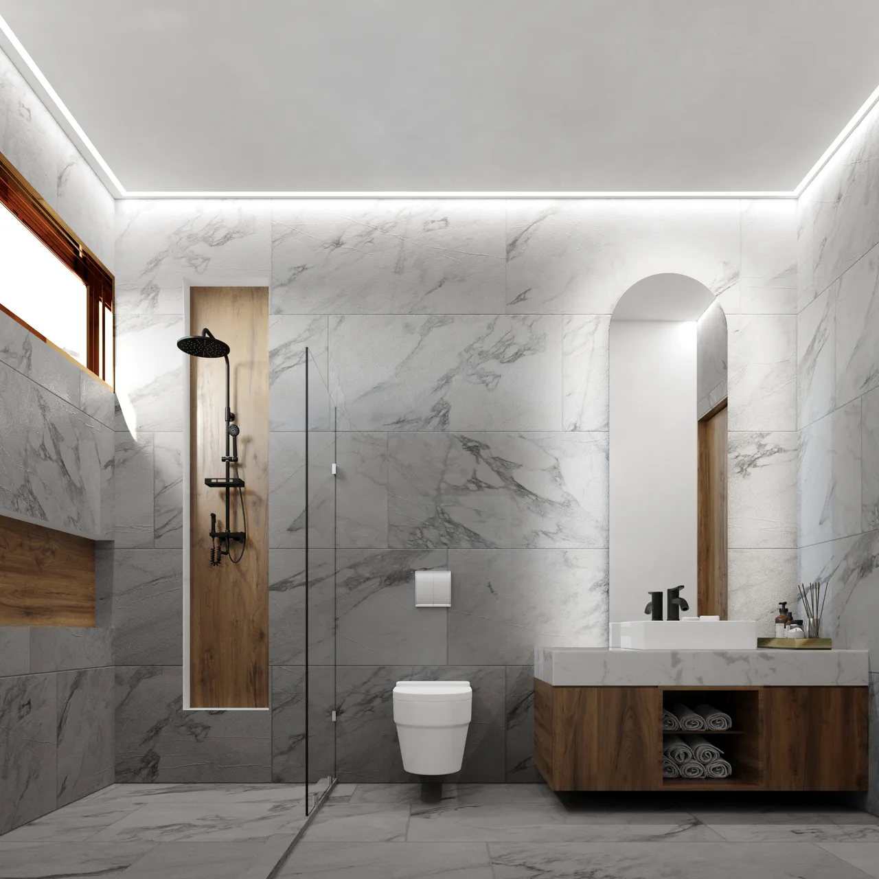 Bathroom finishes at Ocean Breeze