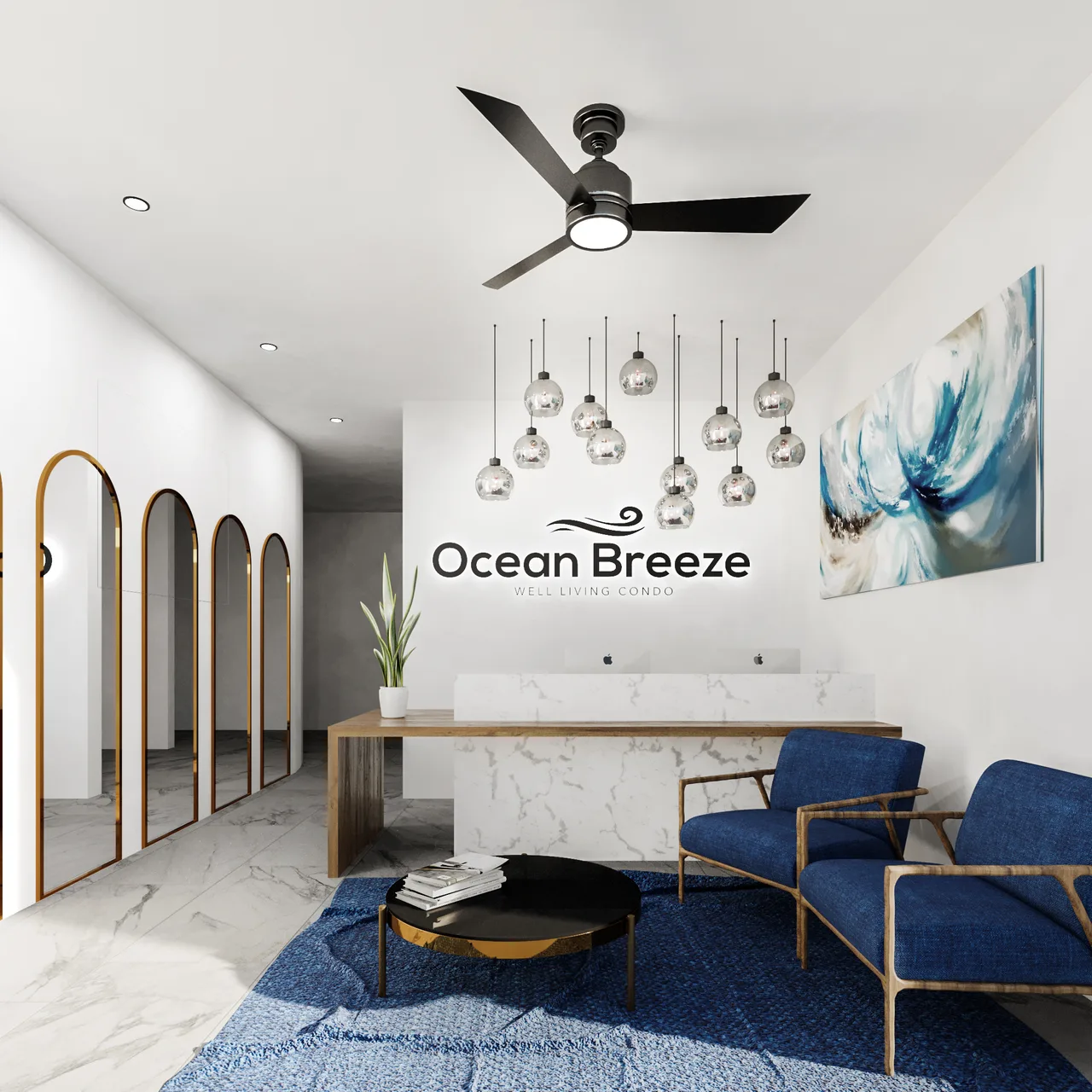 Ocean Breeze reception area
