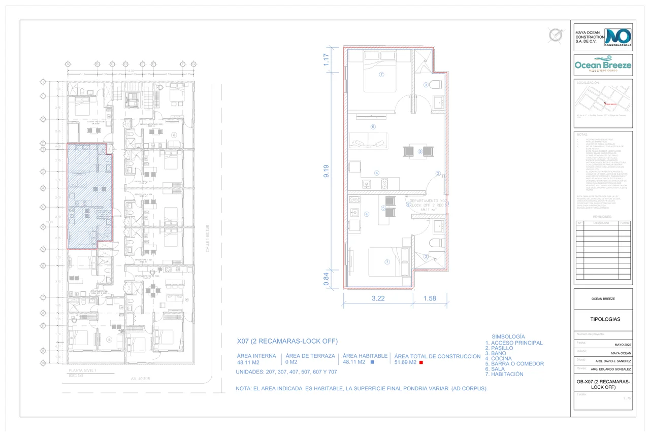 Two-bedroom lock-off B