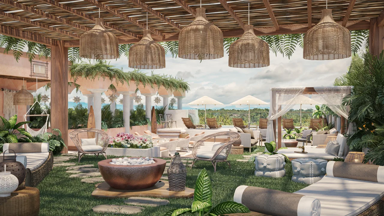 Ocean Condos Tulumの現代的な住戸