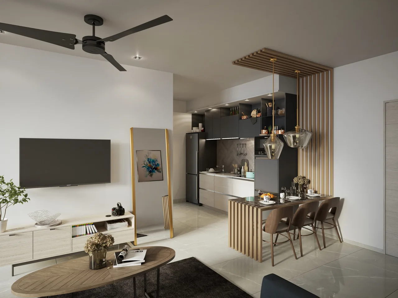 Ocean Life studio kitchen