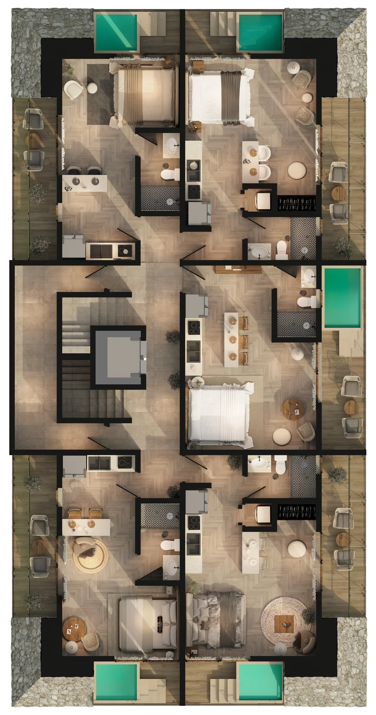 Rectangular pyramid - second level